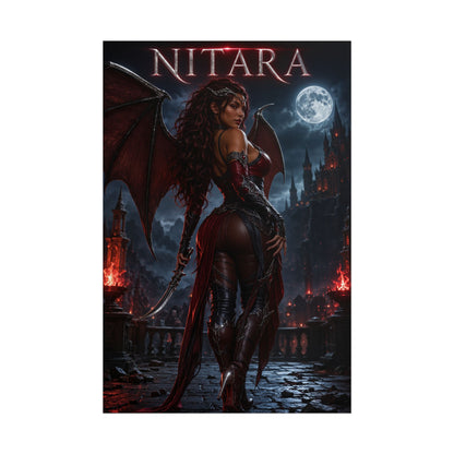 Mortal Kombat Nitara Poster MK Wall Art Print Decor