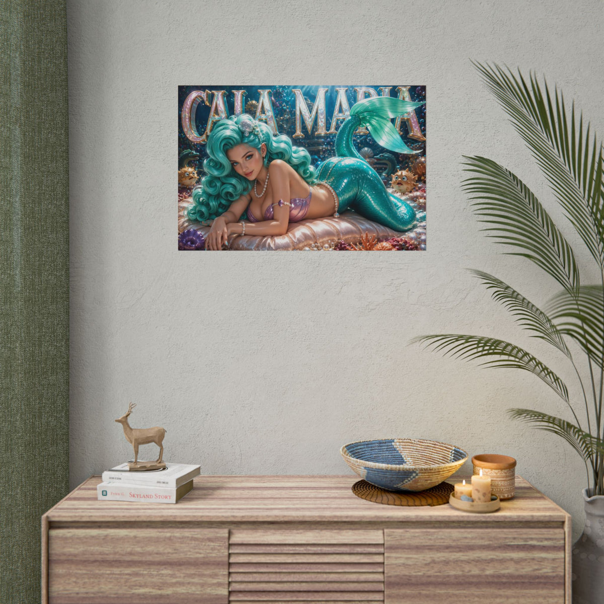 Cala Maria Cuphead Poster Gaming Wall Art Gamer Room Decor Collectible Print