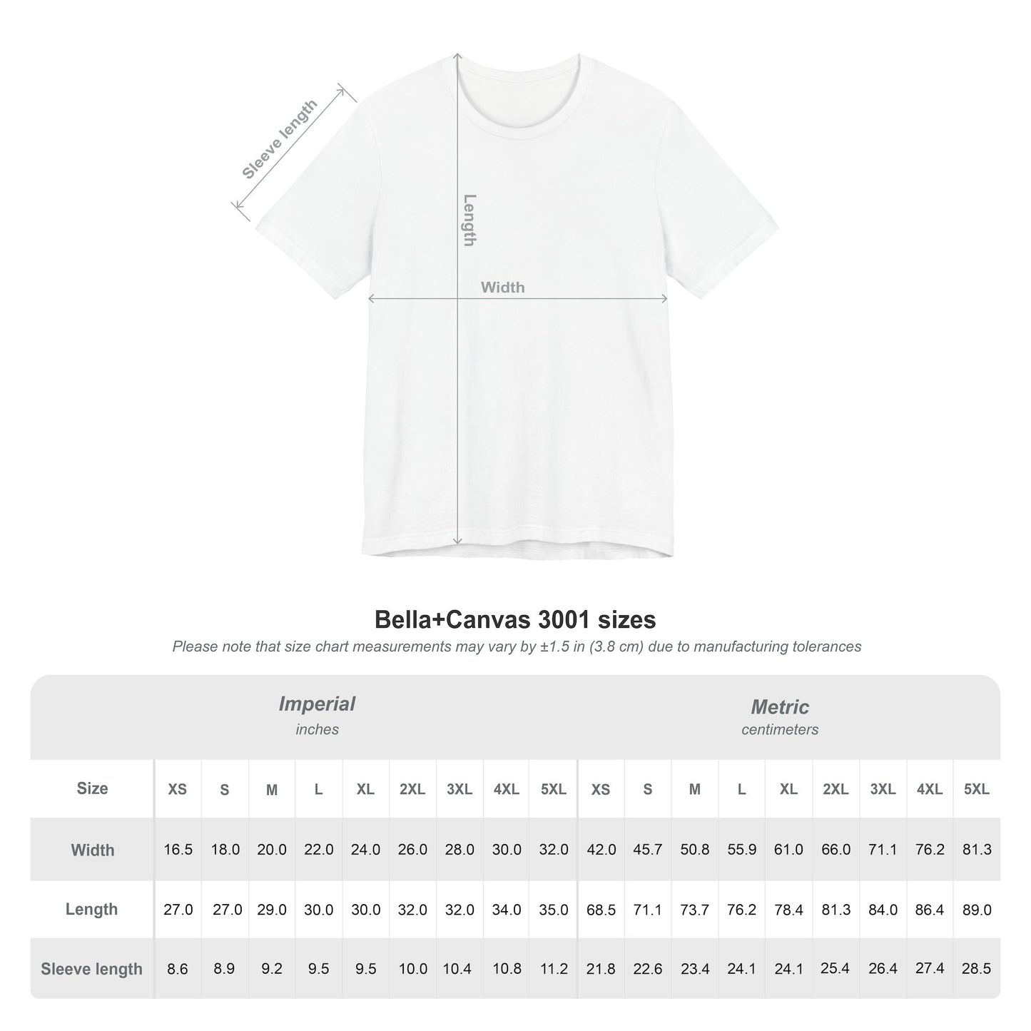 Tifa Lockhart and Aerith Gainsborough T-Shirt | Final Fantasy Duo Anime Tee white Bella+Canvas 3001 size chart and tee mockup