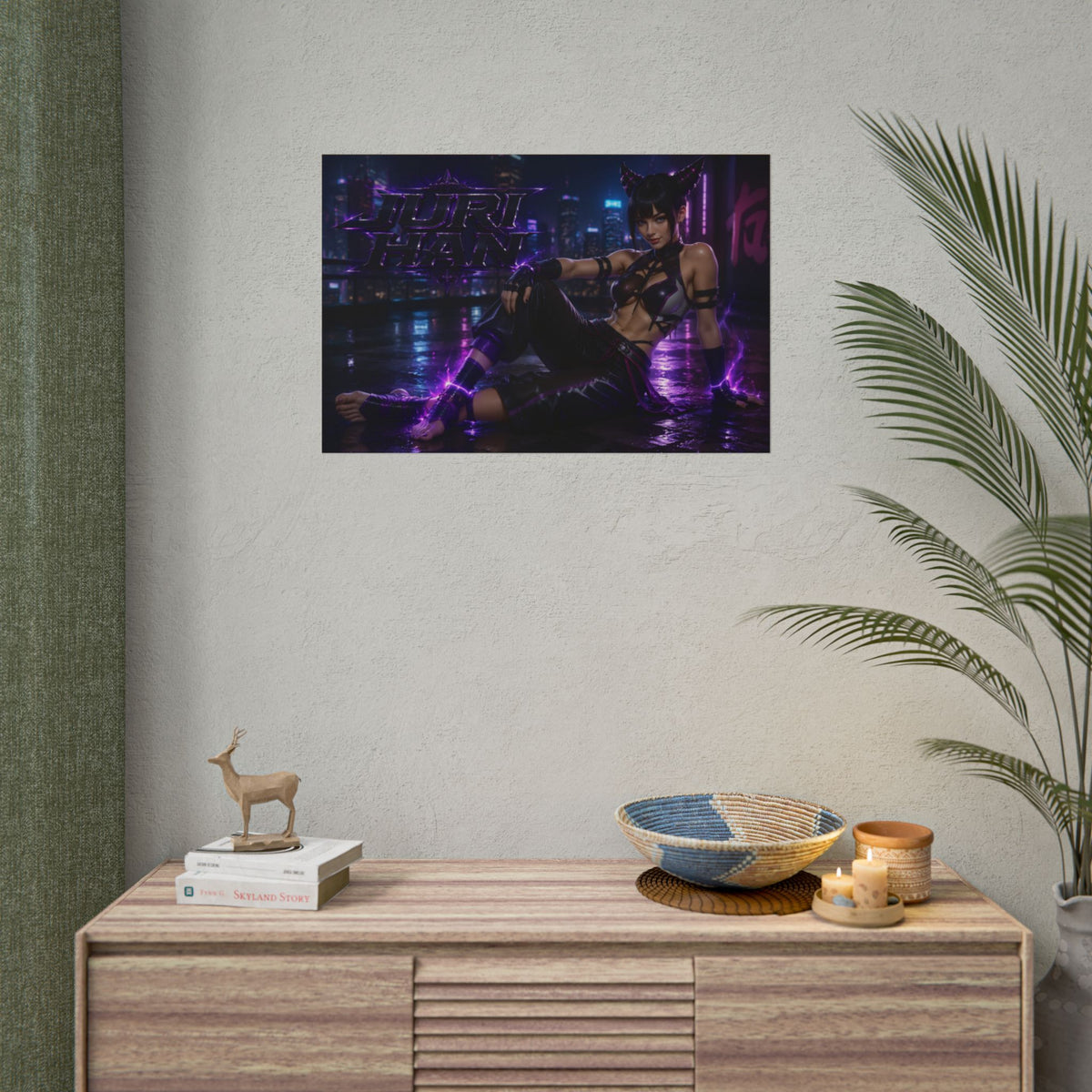 Gaming Wall Art Juri Han Poster Game Room Decor Gamer Gift Art Print
