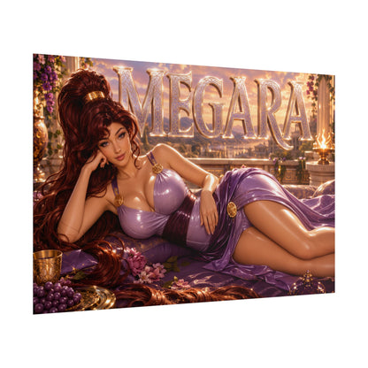 Fantasy Wall Art Megara Hercules Poster Character Room Decor Gift Print