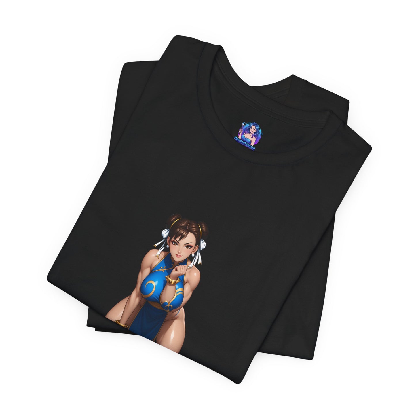 Chun-Li T-Shirt | Street Fighter Grafik-T-Shirt für Gamer &amp; Anime-Fans | Kämpfer-Waifu-Shirt