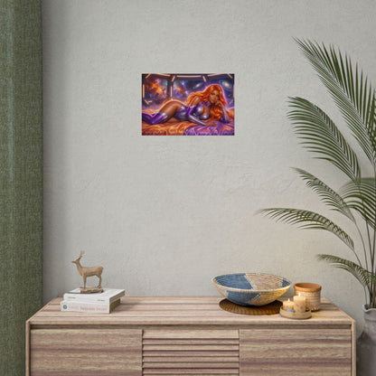 Starfire Poster, DC Comics Wall Art, Fantasy Print, Gamer Decor