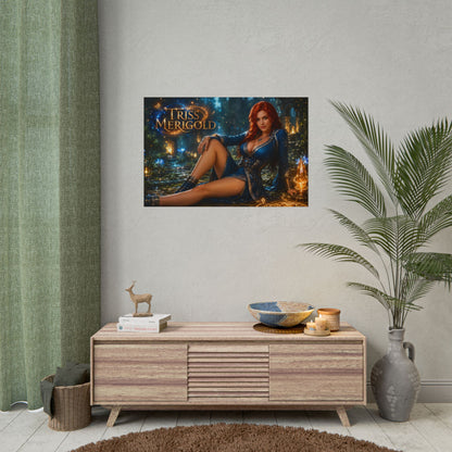 Triss Merigold The Witcher Wall Art Poster Fantasy Bedroom Decor Character Print