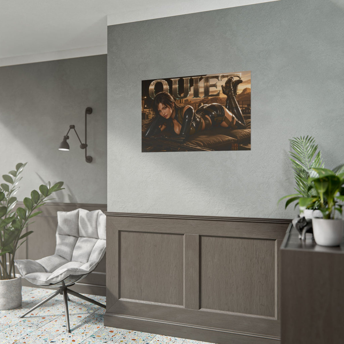 Gaming Wall Art Quiet Metal Gear Poster Game Room Decor Gamer Gift Print