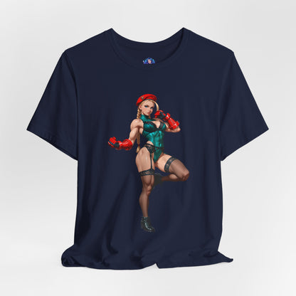 Cammy White T-Shirt | Street Fighter T-Shirt für Gamer &amp; Anime-Fans | Waifu-Grafik-Shirt