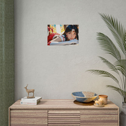 Sailor Mars Poster | Anime-Waifu-Wandbild für Feuerwächter-Dekoration