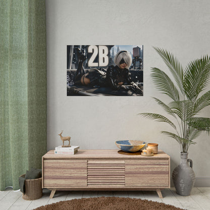 2B Character Poster NieR Gamer Room Wall Art Collectible Decor Collectible Print