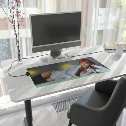 Килимок для столу Makima – світлодіодний RGB-підсвітлювальний килимок, ігровий комплект для дівчат з аніме Waifu