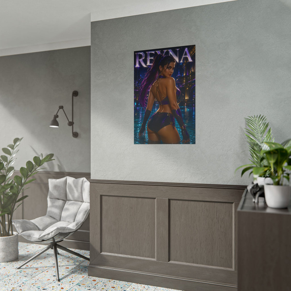 Reyna Character Poster Valorant Gamer Gift Gaming Setup Wall Decor Print