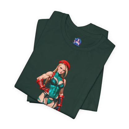 Cammy White T-Shirt | Street Fighter Grafik-T-Shirt für Gamer &amp; Anime-Fans | Waifu-Shirt