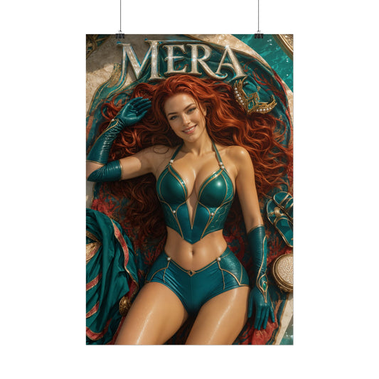 Mera Comic Poster Character Wall Art Collector Room Decor Art Print