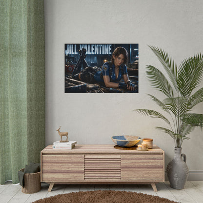 Jill Valentine Character Poster Gamer Room Wall Art Collectible Decor