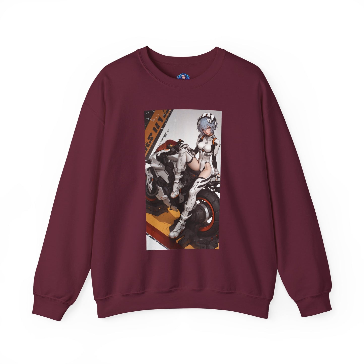 Rei Ayanami Sweatshirt, Evangelion Crewneck, Minimalist Anime Streetwear for Fans