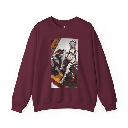 Rei Ayanami Sweatshirt, Evangelion Crewneck, Minimalist Anime Streetwear for Fans