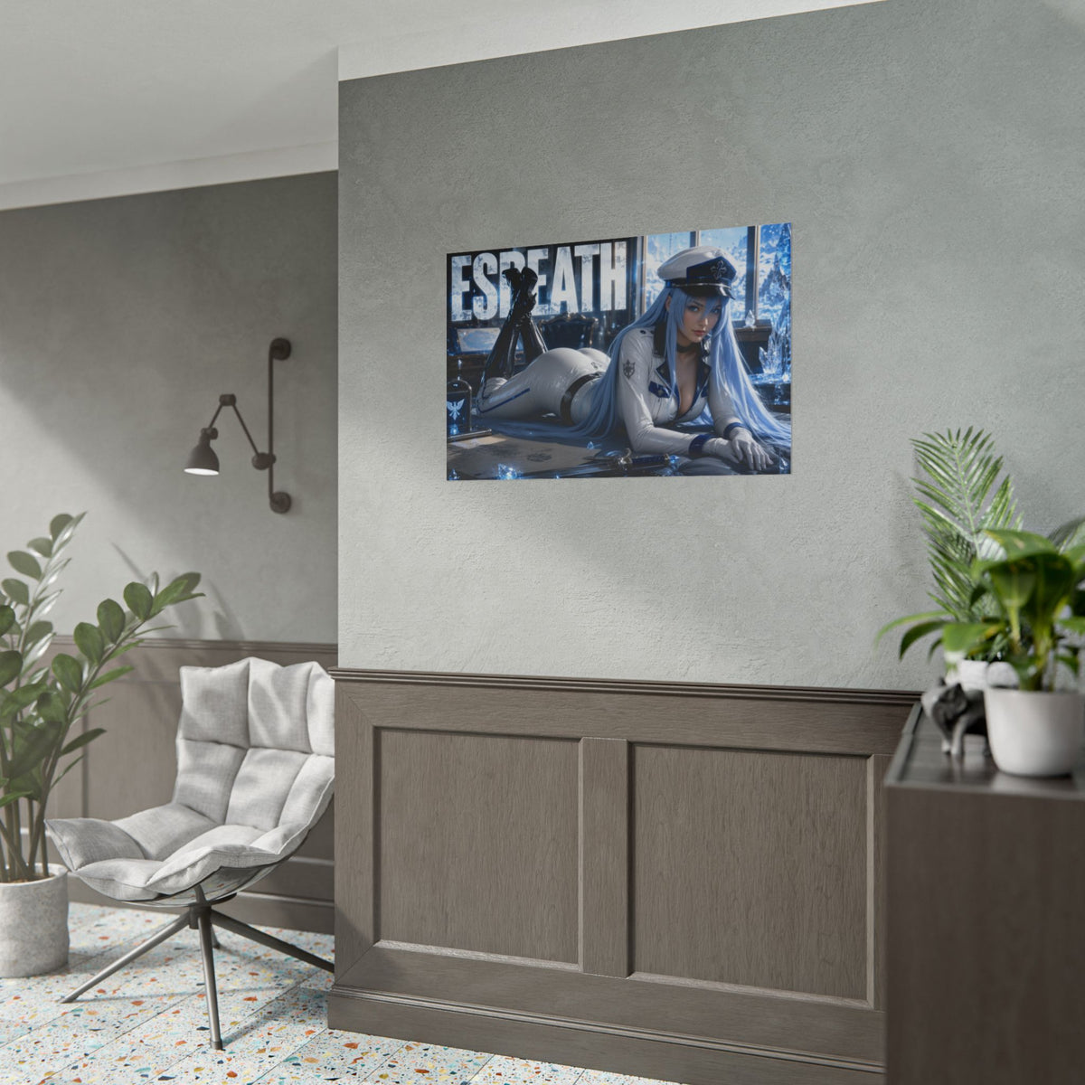 Esdeath Character Poster Akame ga Kill Anime Wall Decor Collectible Art Print