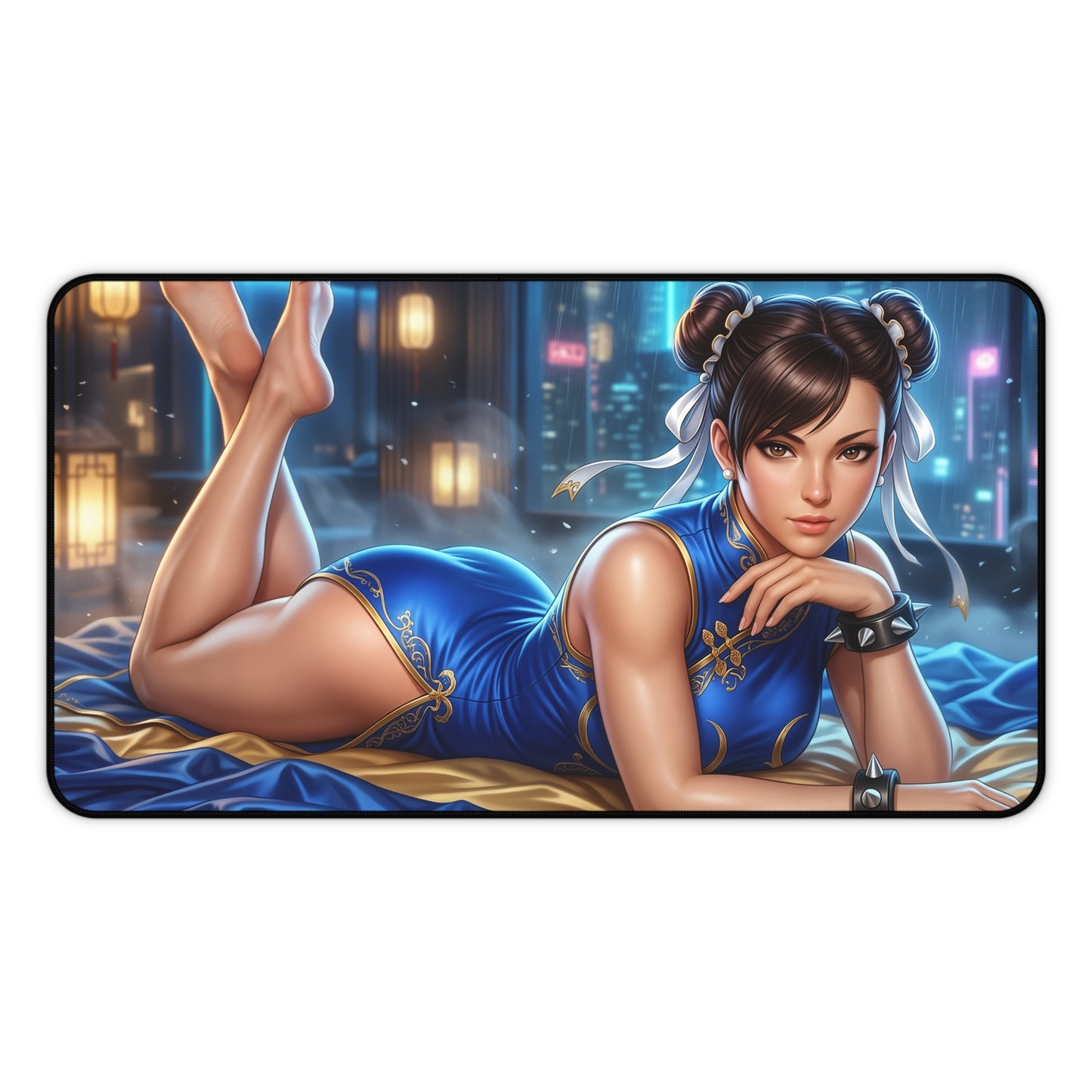 Street Fighter Mouse Pad, Chun-Li Desk Mat, Gamer Gift XXL
