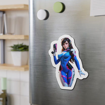 D.Va-Magnet – Overwatch-Gamer-Girl-Kühlschrankmagnet, niedliche Anime-Mecha-Deko