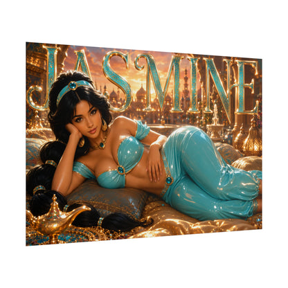 Fantasy Room Decor Princess Jasmine Aladdin Poster Wall Art Character Print