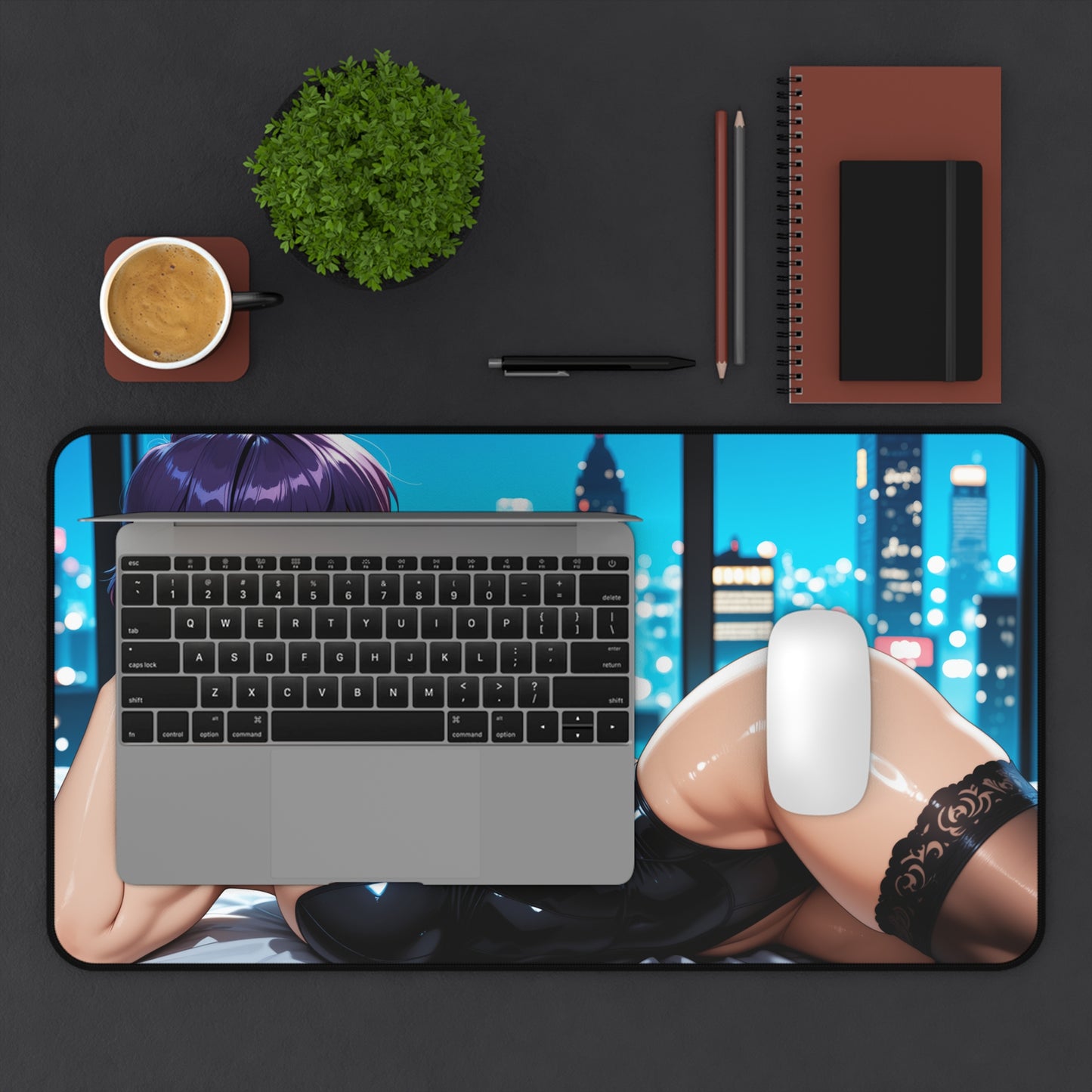 Motoko Kusanagi Gaming Mouse Pad, Ghost in the Shell Desk Mat, Cyberpunk Anime Setup