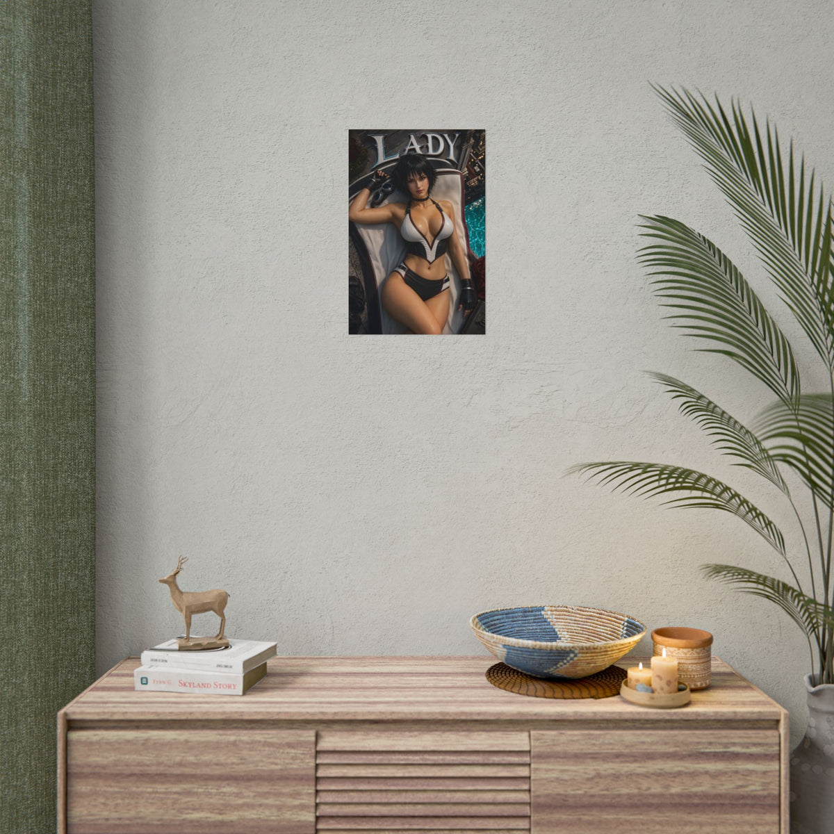 Gaming Wall Art Lady Devil May Cry Poster Bedroom Game Room Decor Art Print