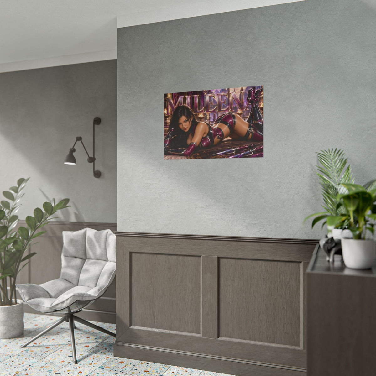 Mileena Character Poster Mortal Kombat Gamer Room Wall Art Collectible Decor