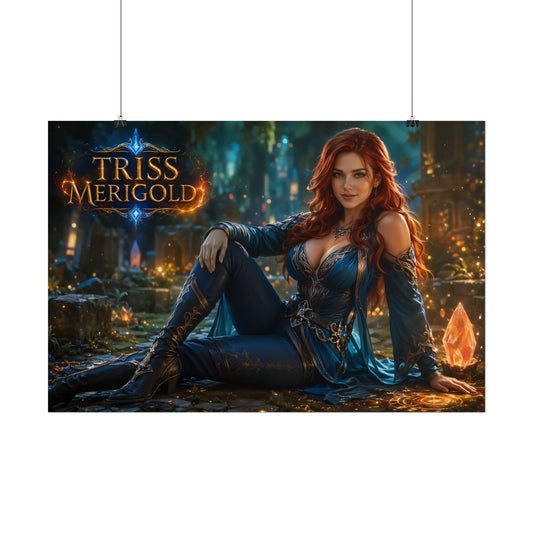 Triss Merigold The Witcher Wall Art Poster Fantasy Bedroom Decor Character Print