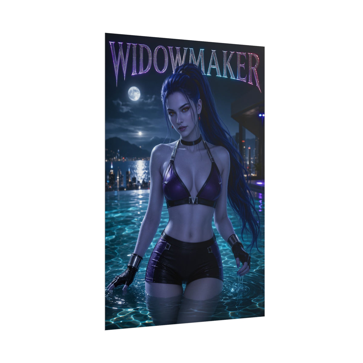 Gaming Wall Art Widowmaker Overwatch Poster Bedroom Game Room Decor Art Print