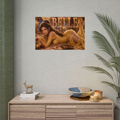 Fantasy Room Decor Belle Beauty and the Beast Poster Wall Art Character Print