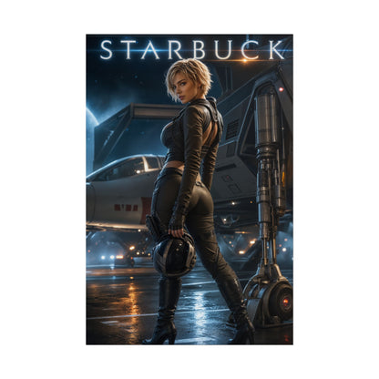 Kara Starbuck Thrace Battlestar Galactica Wall Art Poster Print