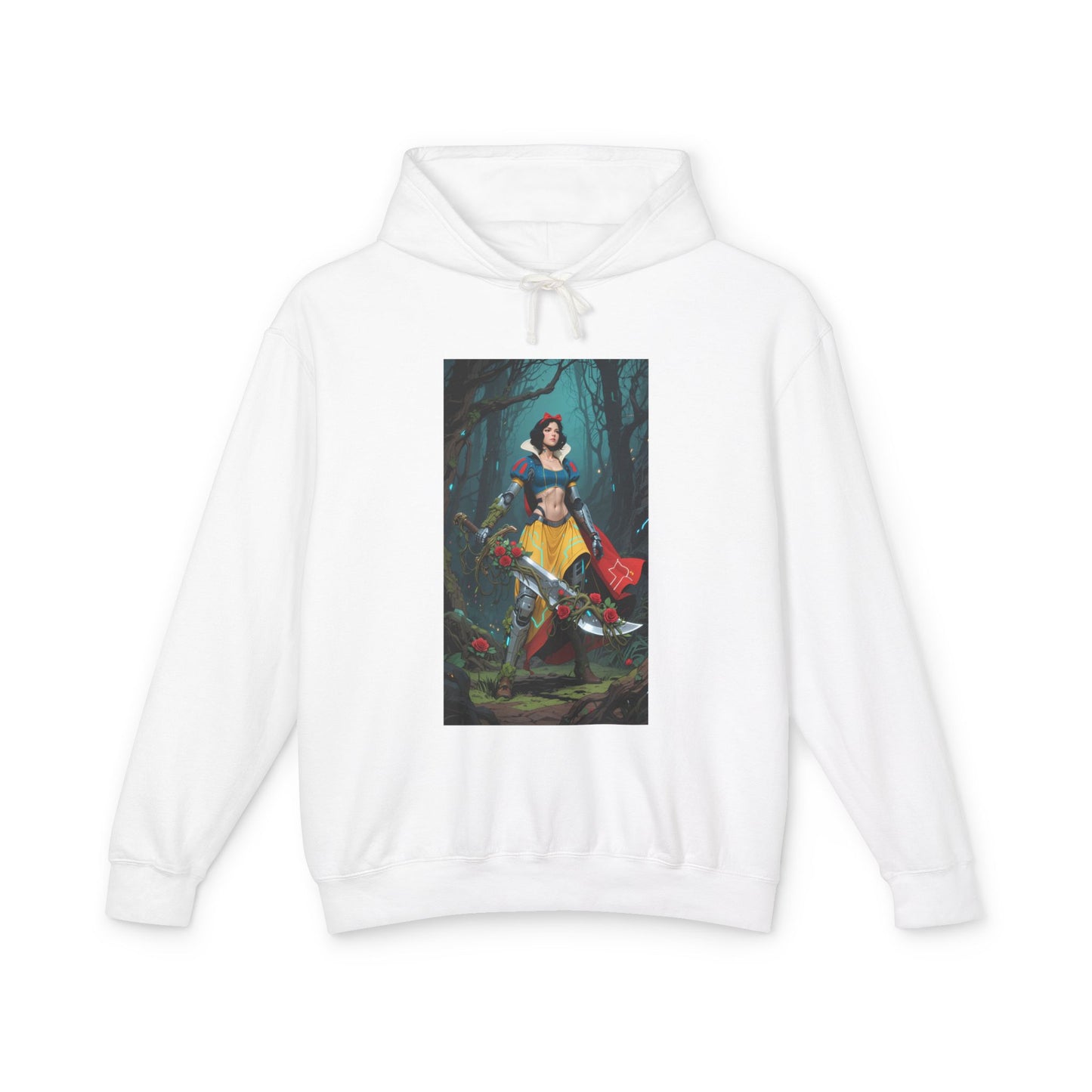 Cyber Snow White Hoodie | Futuristic Princess Hoodie | Anime Sci-Fi Pullover
