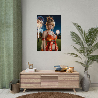 Настінний художній плакат Вайфу | Аніме-принт Йоймія для фентезійного декору або ігрової кімнати