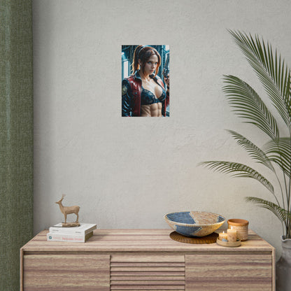 Постер Клер Редфілд | Настінне мистецтво героя виживання для ігрової обстановки або спальні