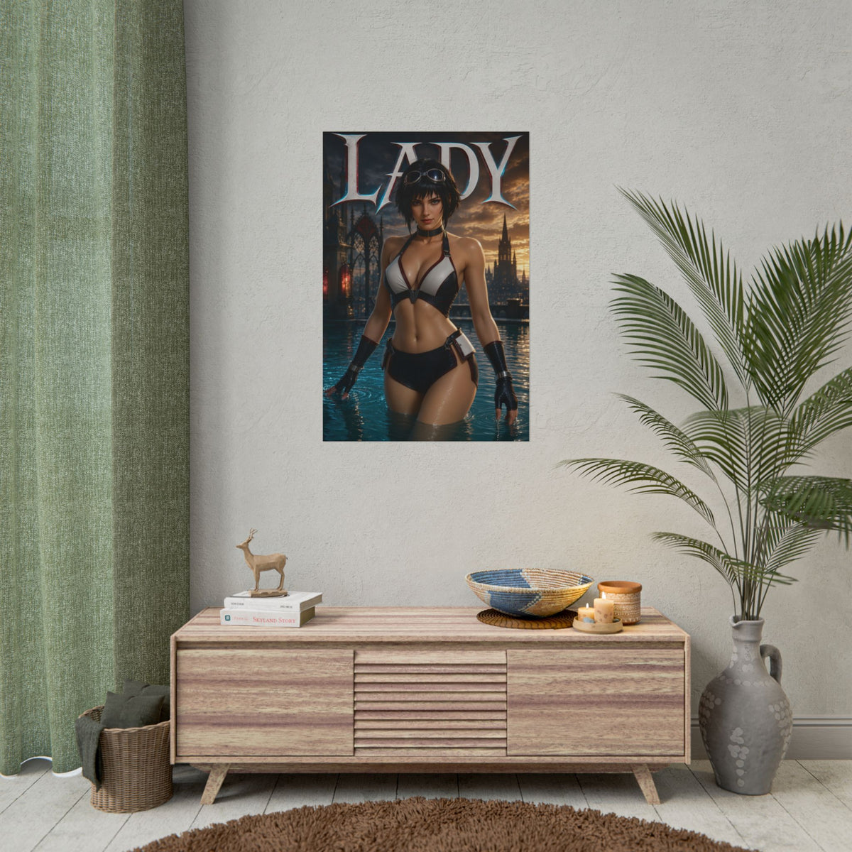 Lady Character Poster Devil May Cry Gamer Gift Gaming Setup Wall Decor Print