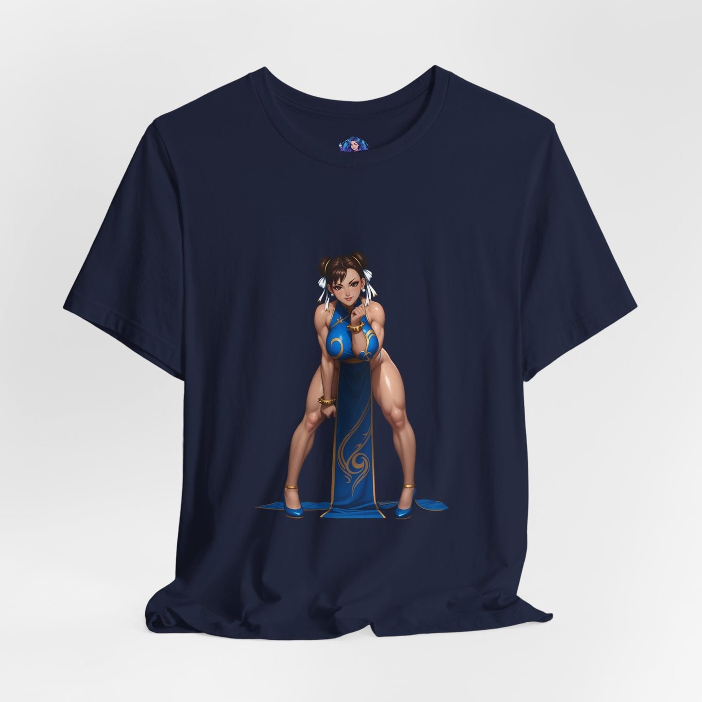 Chun-Li T-Shirt | Street Fighter Grafik-T-Shirt für Gamer &amp; Anime-Fans | Kämpfer-Waifu-Shirt