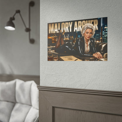Malory Archer Character Poster Archer Wall Decor Collectible Art Print