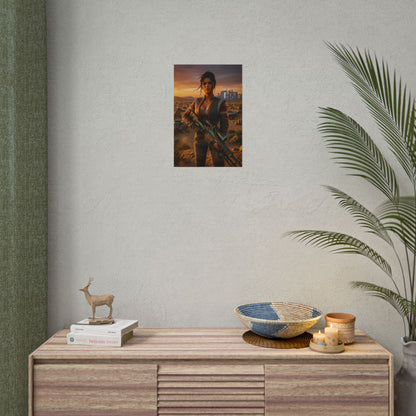 Panam Palmer Poster, Cyberpunk 2077 Wall Art, Open World Game Print, Futuristic Girl Decor, Gamer Gift
