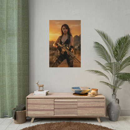 Quiet Metal Gear Poster, Metal Gear Wall Art Print, Tactical Soldier Girl Decor, Action Game Artwork, Gamer Gift