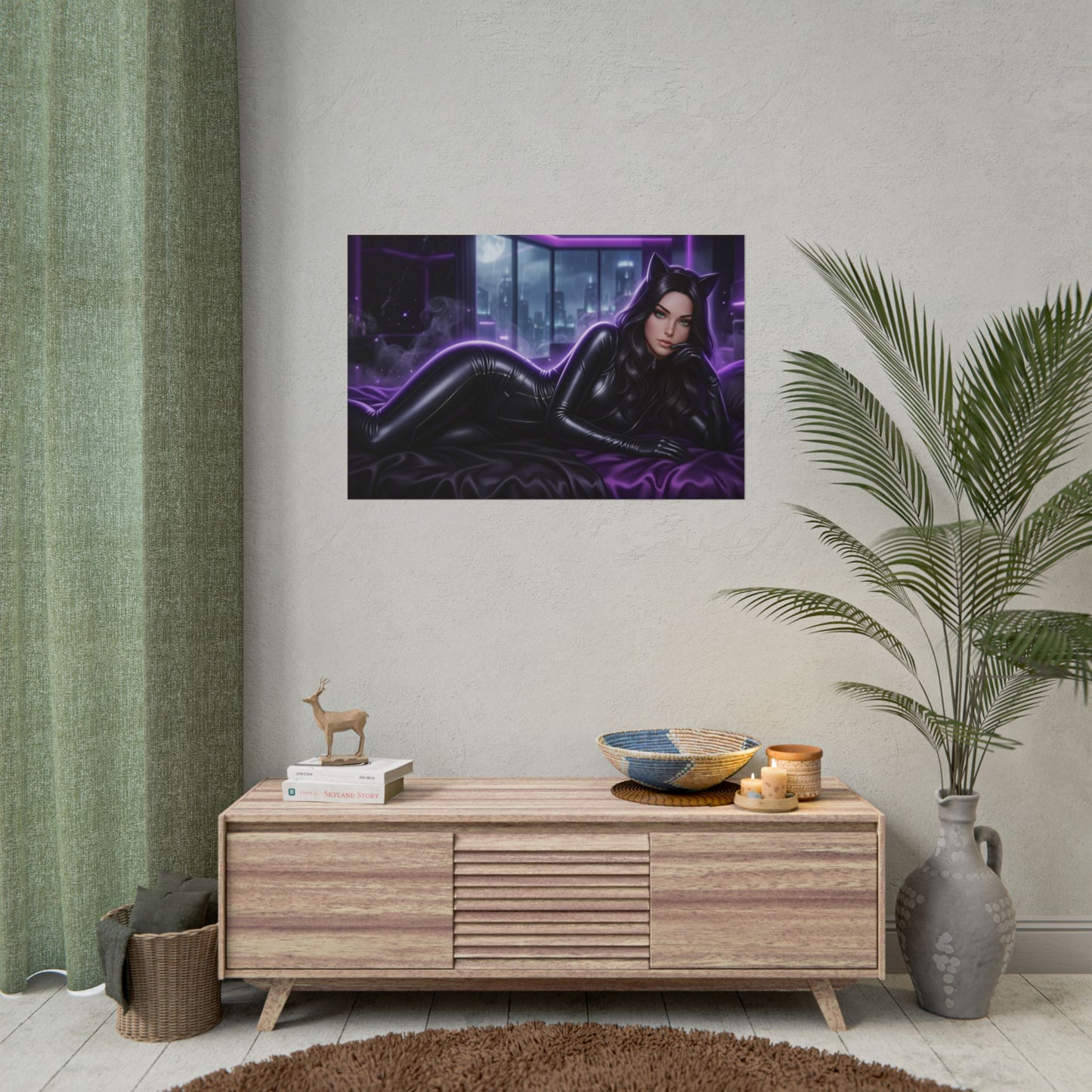 Catwoman Poster, DC Comics Wall Art, Superhero Print, Room Decor
