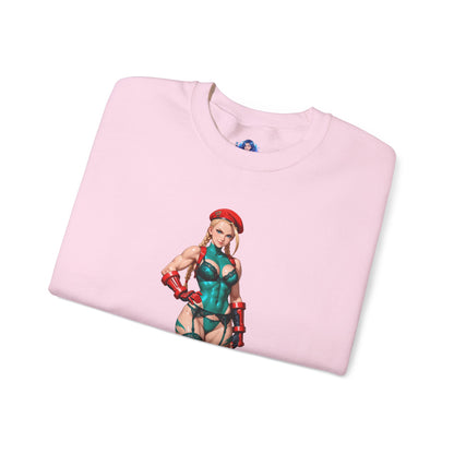 Біла толстовка Cammy, чохол Street Fighter Crewneck, одяг для фанатів Gaming Fandom