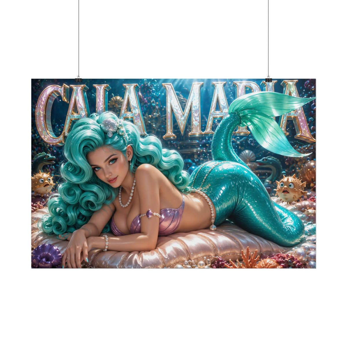 Cala Maria Cuphead Poster Gaming Wall Art Gamer Room Decor Collectible Print