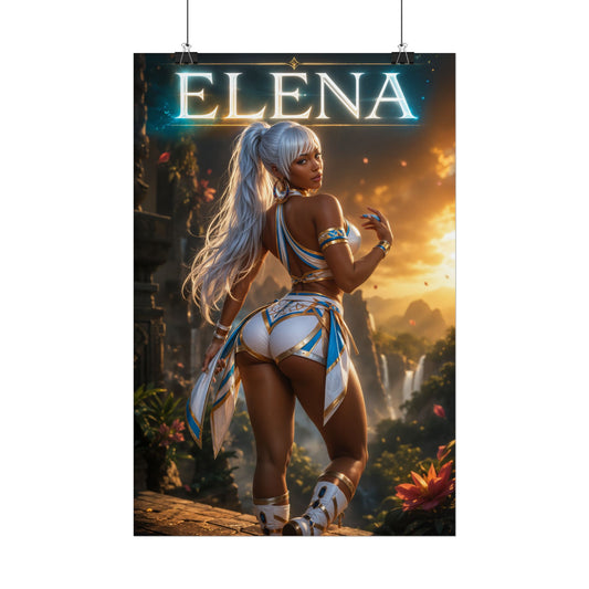 Tekken Elena Poster Print Video Game Decor for Gaming Setup