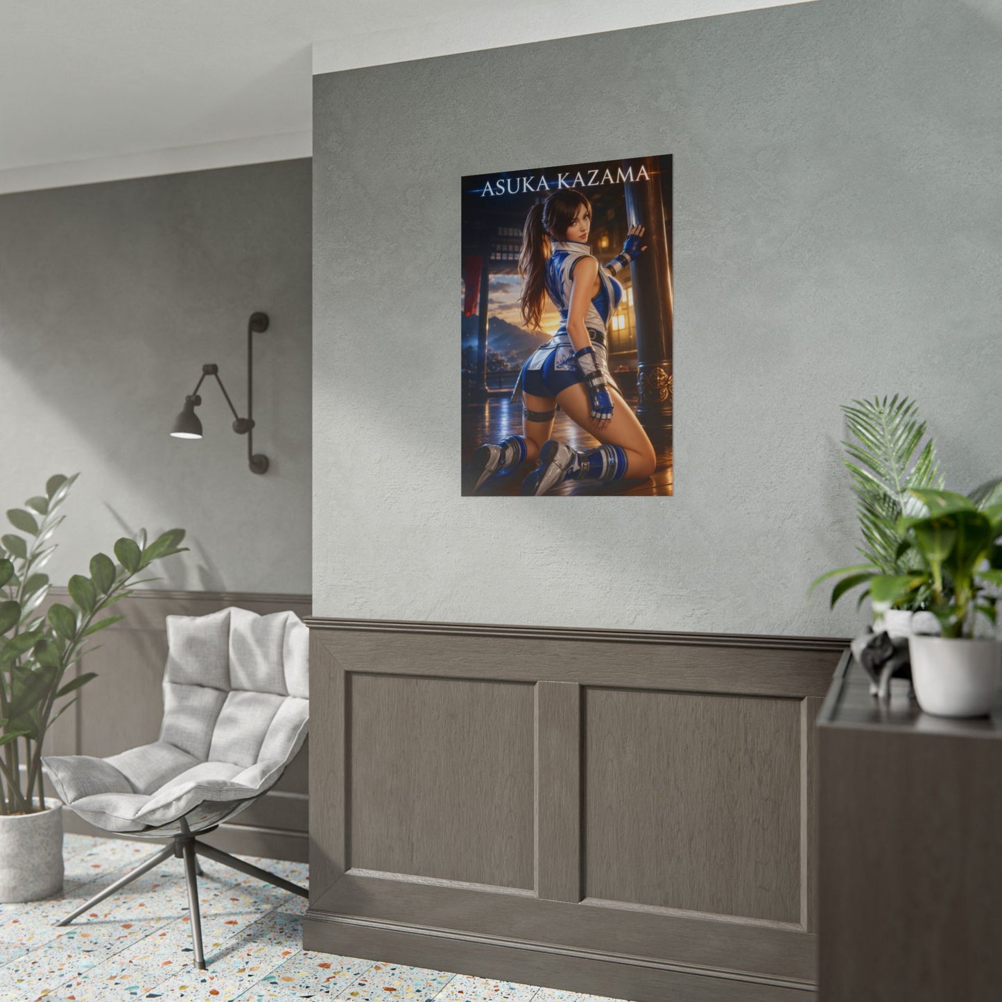 Asuka Kazama Poster, Tekken Art Print, Gaming Wall Decor