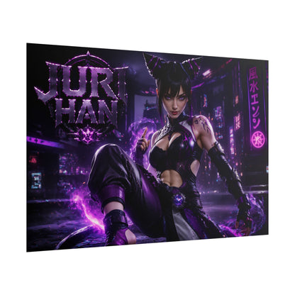 Juri Han Gaming Poster Wall Art Gamer Room Decor Collectible Print