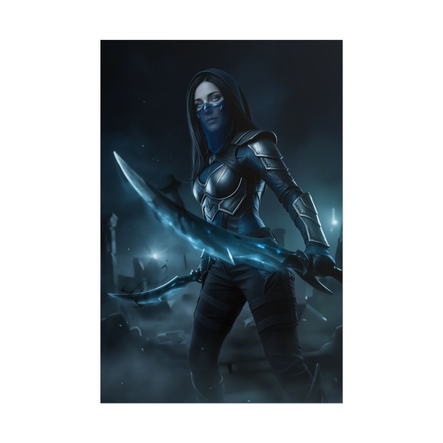 Phantom Assassin Dota 2 Poster, Dota 2 Wall Art Print, Assassin Girl Decor, MOBA Game Artwork, Gamer Gift