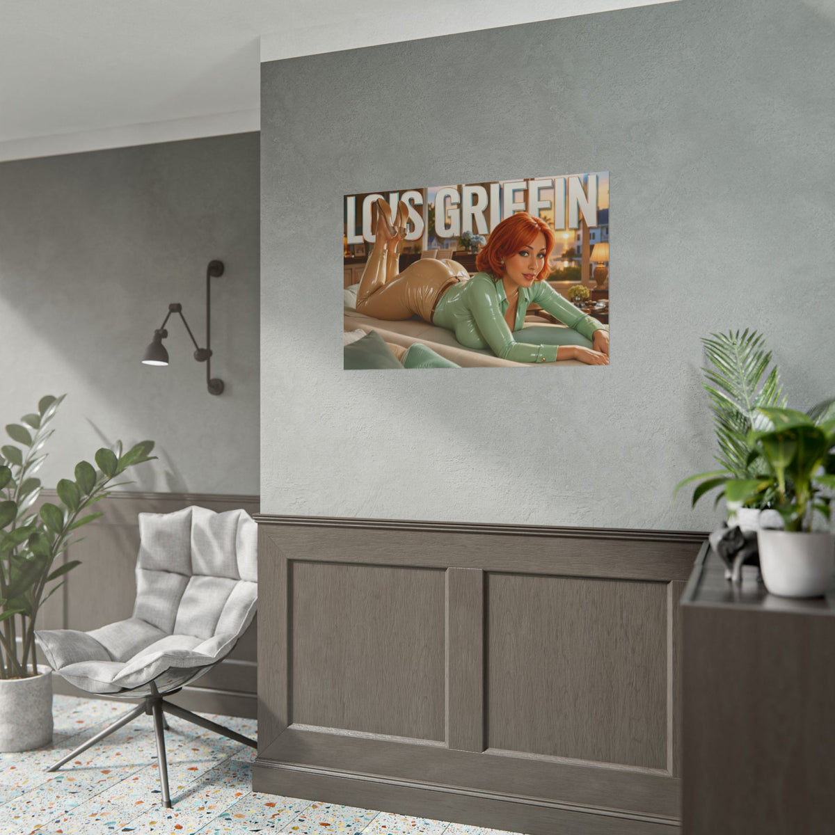 Lois Griffin Character Poster Family Guy Wall Decor Collectible Art Print