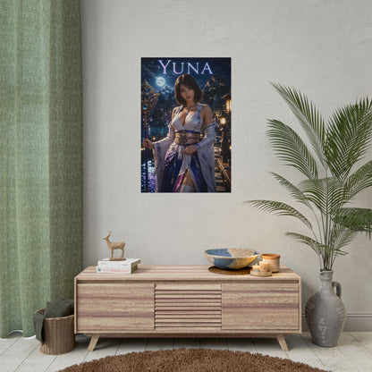 Yuna Poster, Final Fantasy X Wall Art, Gaming Print, Fantasy Decor