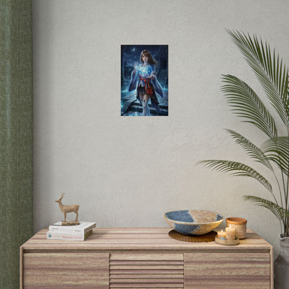 Yuna Poster Final Fantasy X Wandbild Beschwörerin Mädchen Print Fantasy Frau Deko Emotionales Anime Kunstwerk Gamer Zimmer Geschenk