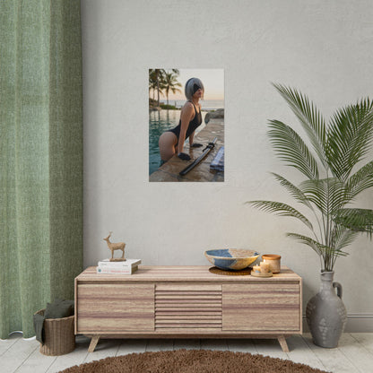 2B NieR Automata Poster – Iconic Android Heroine Wall Art Decor