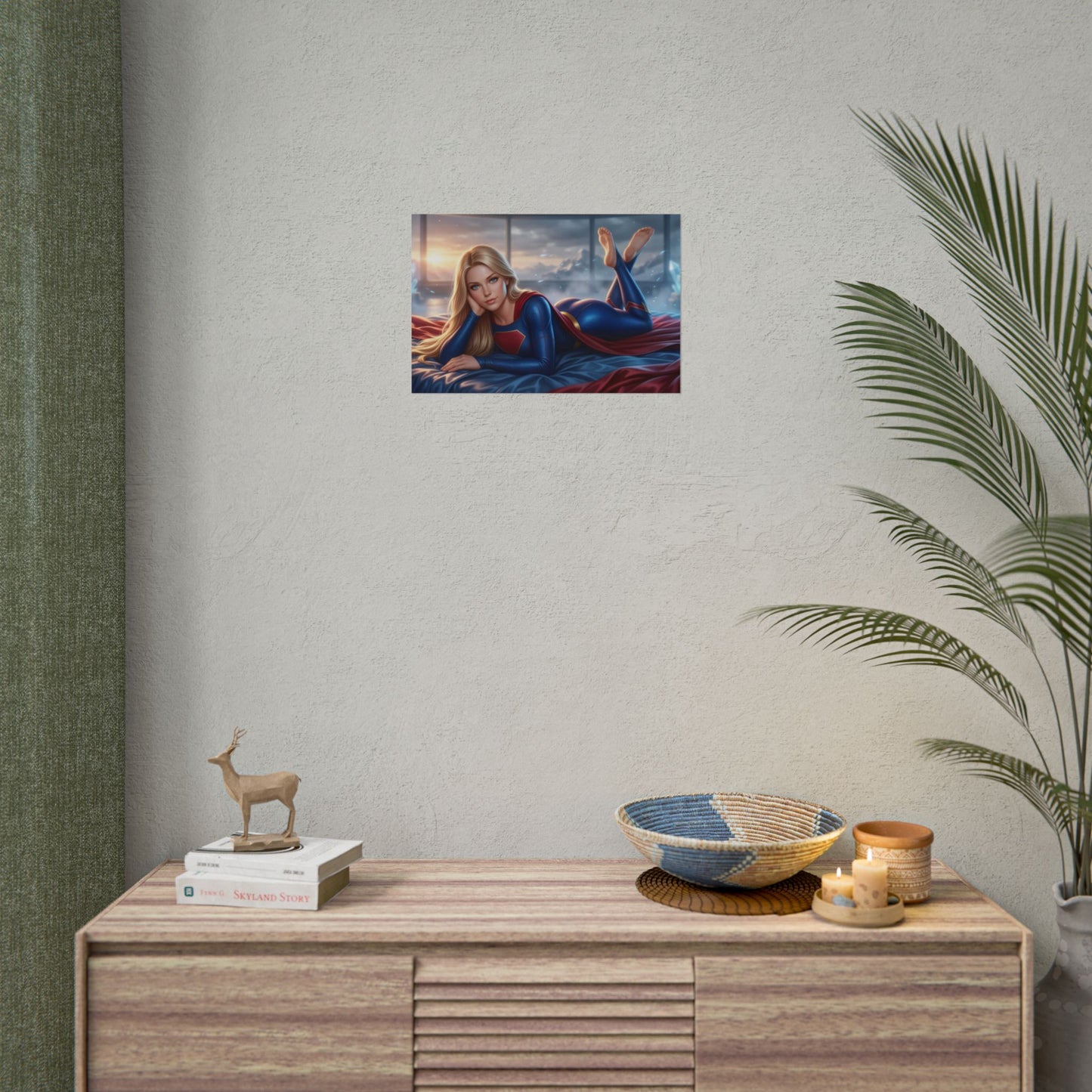 Supergirl Poster, DC Comics Wall Art, Superhero Print Decor